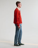 wax london men's Mason - Red Canvas Work Jacket