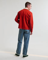 wax london men's Mason - Red Canvas Work Jacket