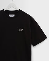 wax london men's Milton - Black And Beige Botanical Graphic Cotton T-Shirt