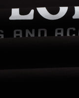 wax london men's Milton - Black Stacked Text Graphic Organic Cotton T-Shirt