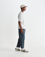 wax london men's Milton - White Organic Compact Cotton T-Shirt