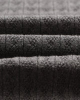 wax london men's Naples - Grey Marl Diamond Stripe Knitted Polo