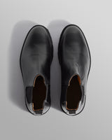 wax london S.T. Valentin - Black Grained Leather Chelsea Boots