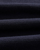 wax london men's Shore - Navy Textured Long-Sleeve Polo Shirt