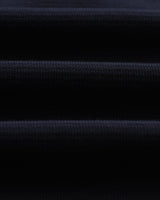 wax london men's Shore - Navy Textured Organic Cotton Polo Shirt