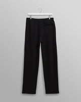 wax london men's Ska - Black Embroidered Logo Loopback Cotton Joggers