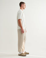 wax london men's Tellaro - Ecru Flower Jacquard Shirt