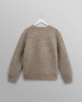 wax london Tor - Natural Boucle Wool Cardigan