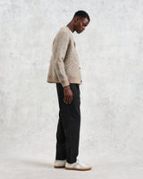 wax london Tor - Natural Boucle Wool Cardigan