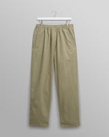 wax london men's Tyne - Light Khaki Linen Ripstop Trousers