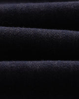 wax london men's Tyne - Navy Wool-Blend Trousers