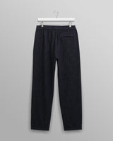 wax london men's Tyne - Navy Wool Blend Trousers