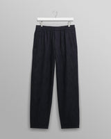 wax london men's Tyne - Navy Wool Blend Trousers