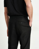 Alp Trousers Black Linen