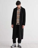 Condo Coat Black Melton Wool