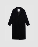 Condo Coat Black Melton Wool