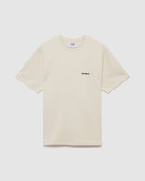Dean T Shirt Textured Ecru Script