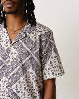 Didcot Shirt Off White/Navy Paisley