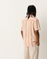 Didcot Shirt Orange Crinkle Stripe