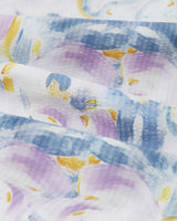 Didcot Shirt White / Blue Painted Print