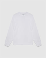 Hayden LS T Shirt White With Tonal W