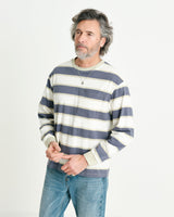 Hayden LS T Shirt Blue Newton Stripe