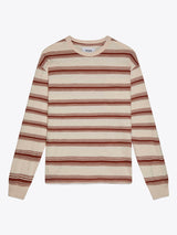 Hayden Long Sleeve T Shirt Pink / Rust Stripe