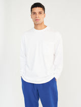 Hayden Long Sleeve Pocket T Shirt White