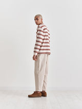 Hayden Long Sleeve T Shirt Pink / Rust Stripe
