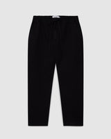 Kurt Trousers Black Heavy Twill Longer Leg