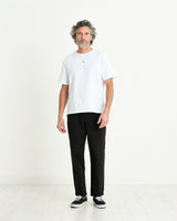 Kurt Trousers Black Heavy Twill Longer Leg