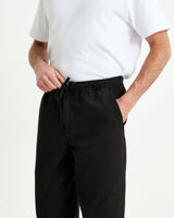 Kurt Trousers Black Heavy Twill Longer Leg