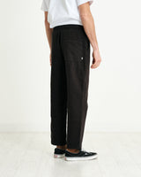 Kurt Trousers Black Heavy Twill Longer Leg