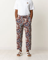 Kurt Trousers Navy/Rust Fire Jacquard