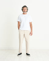 Kurt Trousers Stone Heavy Twill Longer Leg