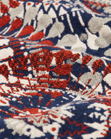 Kurt Trousers Navy/Rust Fire Jacquard