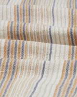 Oz Shirt Navy/Mustard Crinkle Stripe