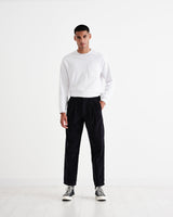 Pleat Trouser Navy Cord