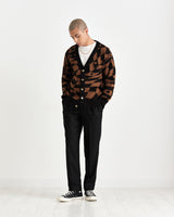 Schill Cardigan Brown/Black Slant