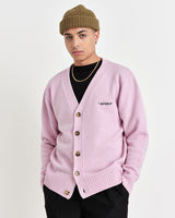 Schill Cardigan Pink Logo