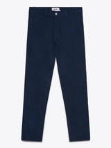 Strood Trouser Navy Horizontal Seersucker