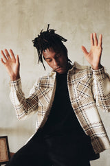 Whiting Overshirt Ecru/Beige Dag Check