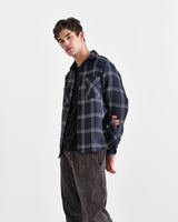 Whiting Overshirt Navy/Grey Sing Check