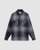 Whiting Overshirt Navy/Grey Ombre Giant Windowpane