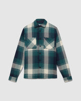 Whiting Overshirt Green Ombre Check
