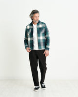 Whiting Overshirt Green Ombre Check