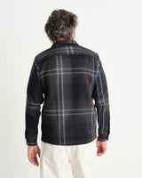 Whiting Overshirt Navy/Ecru Fog Check