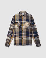 Whiting Overshirt Navy/Yellow Spear Check