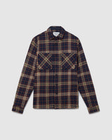 Whiting Overshirt Navy/Khaki Mill Check