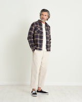 Whiting Overshirt Navy/Khaki Mill Check